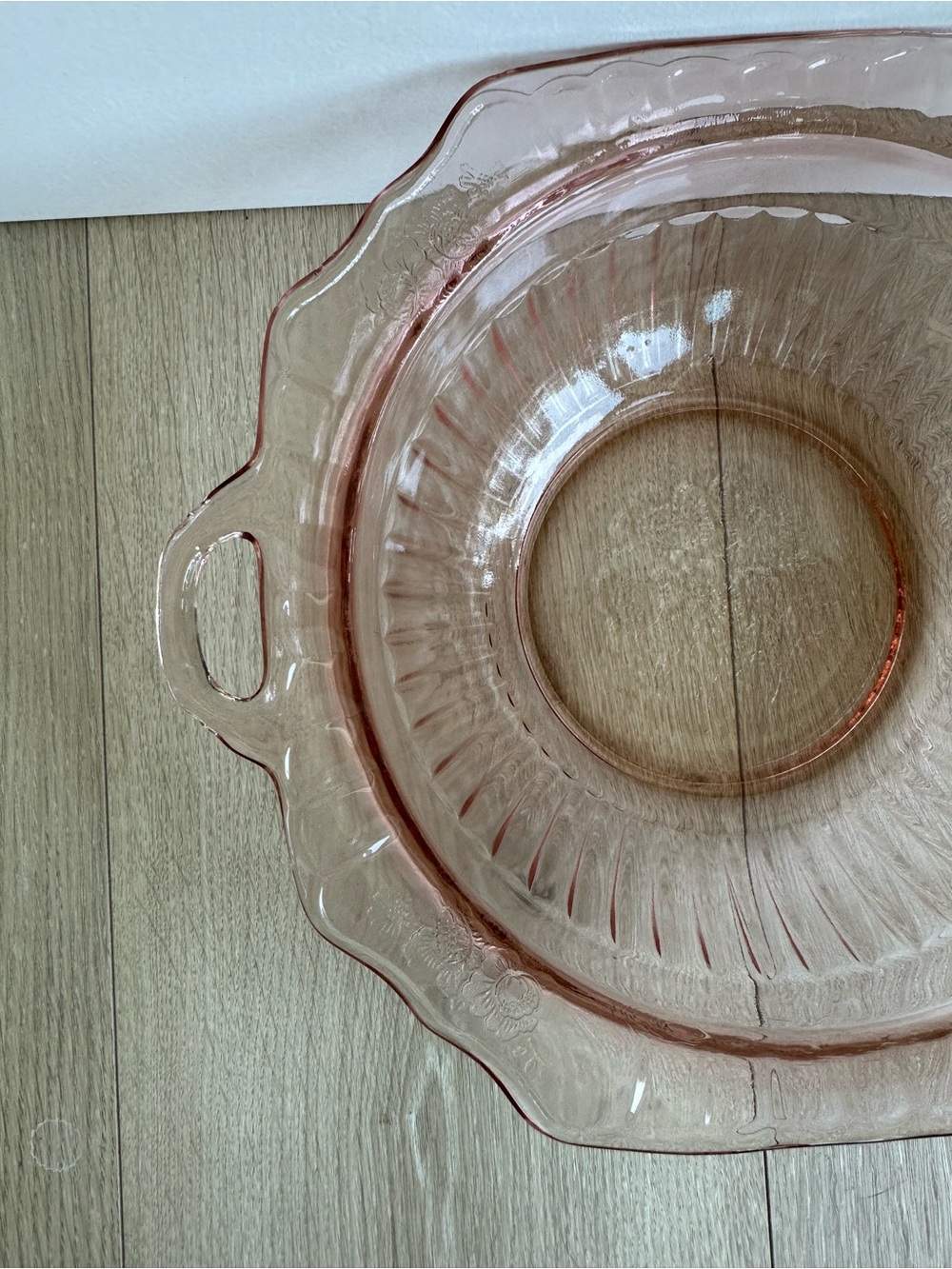Vintage Anchor Hocking Mayfair Pink Depression Glass Vegetable Bowl – 1930s - Picture 4 of 8